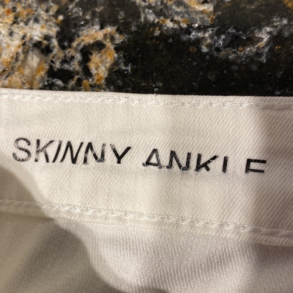 B womens a.n.a solid white stretch skinny plus size jeans size 20W - Picture 5 of 7